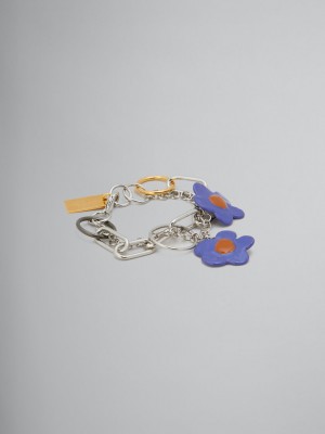 Marni Bracelet With Flowers Lila | SEIIZ14609