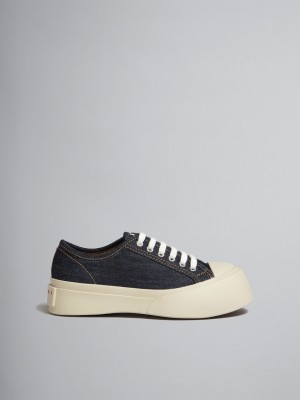 Marni Denim Pablo Spets-up Sneaker Blå | SEQAV85171