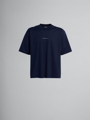 Marni Logo T-shirt Svarta | QSEUV41331