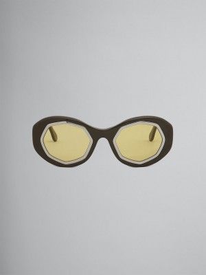 Marni Mount Brumo Acetate Bruna | SECVG69970