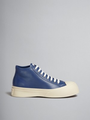 Marni Nappa Läder Pablo High-top Sneaker Blå | GSEUC30872