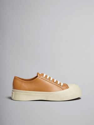 Marni Nappa Läder Pablo Sneaker Bruna | QSEUV83518