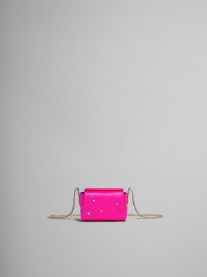 Marni Toggle Mini Bag Satin Fuchsia | SEZDE70664