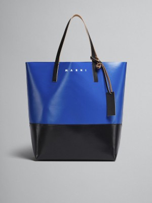 Marni Tribeca Shopping Bag Blå Svarta | TSEPQ65933