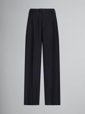 Marni Tropical Ull Tailored Trousers Svarta | SEDFL54983