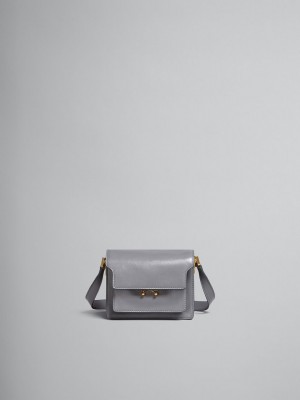 Marni Trunk Soft Mini Bag Läder Grå | YSEGT13329