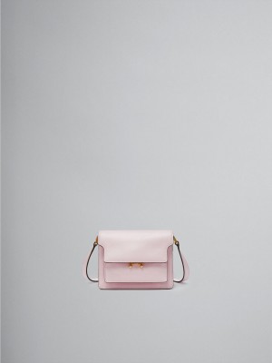 Marni Trunk Soft Mini Bag Läder Rosa | FSEHY86921