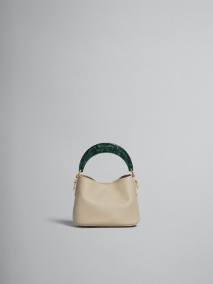 Marni Venice Mini Bucket Bag Läder Ljusbruna | QSEUV52634