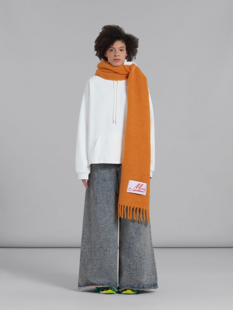 Marni Alpaca Scarf Orange | XSEGW33098