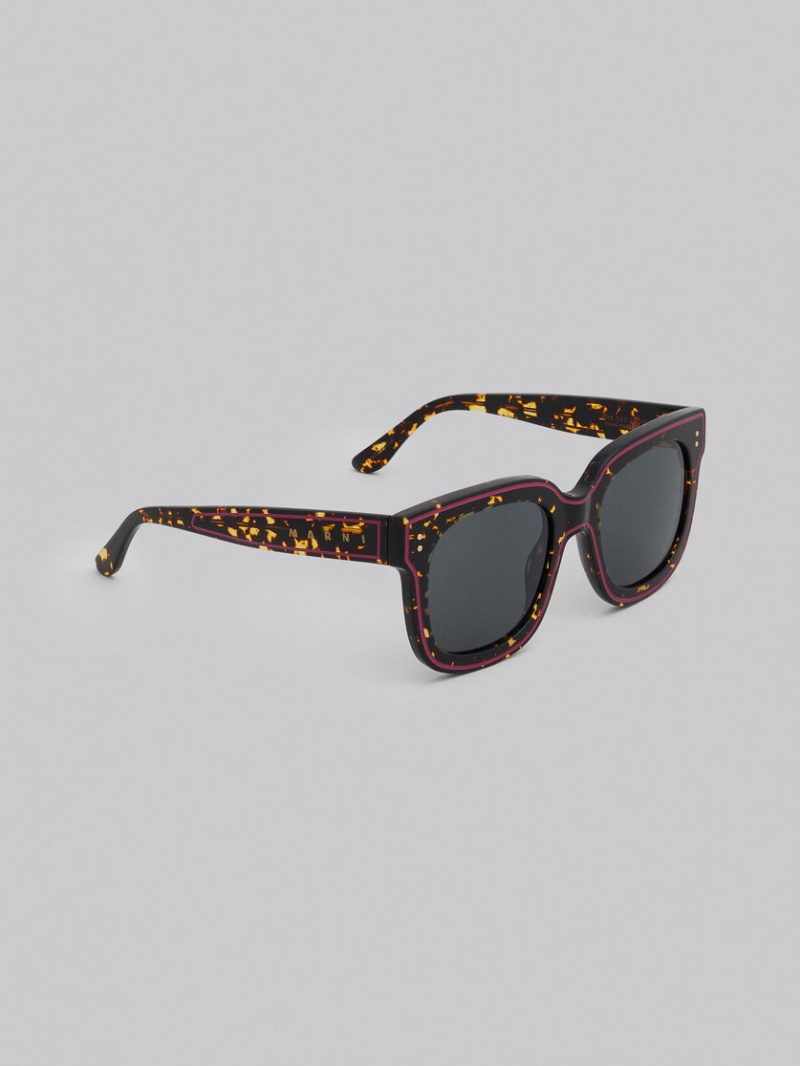 Marni Animal Print Acetate Li River Olika Färger | SEICD37498