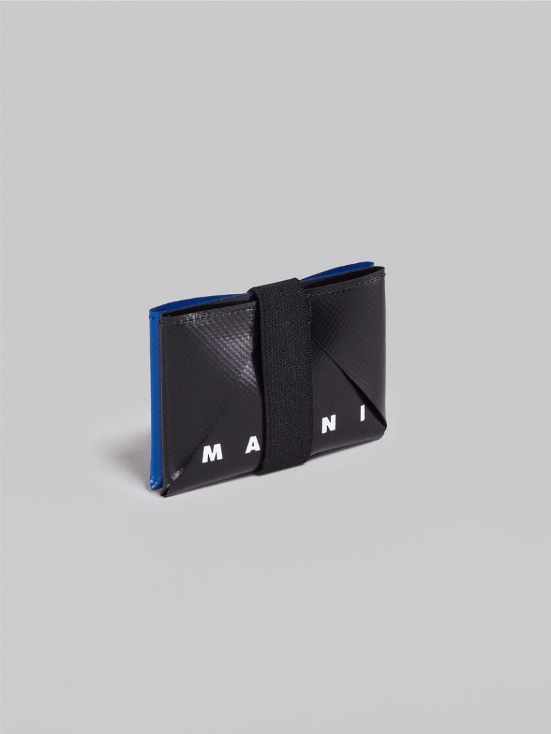 Marni Card Case Svarta Blå | ESEVG71172