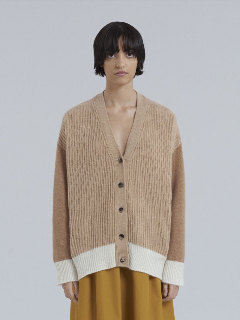 Marni Cashmere V-neck Cardigan Bruna | SEICD88079