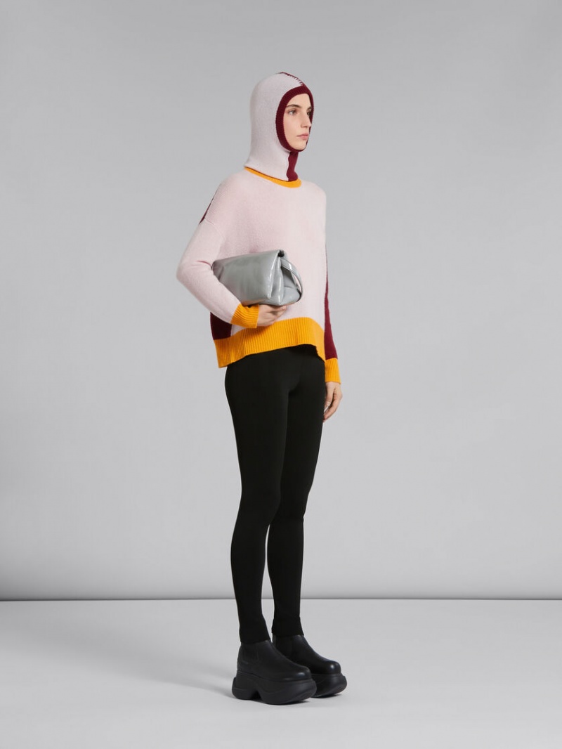 Marni Colour-block Cashmere Jumper Rosa | USETG58899