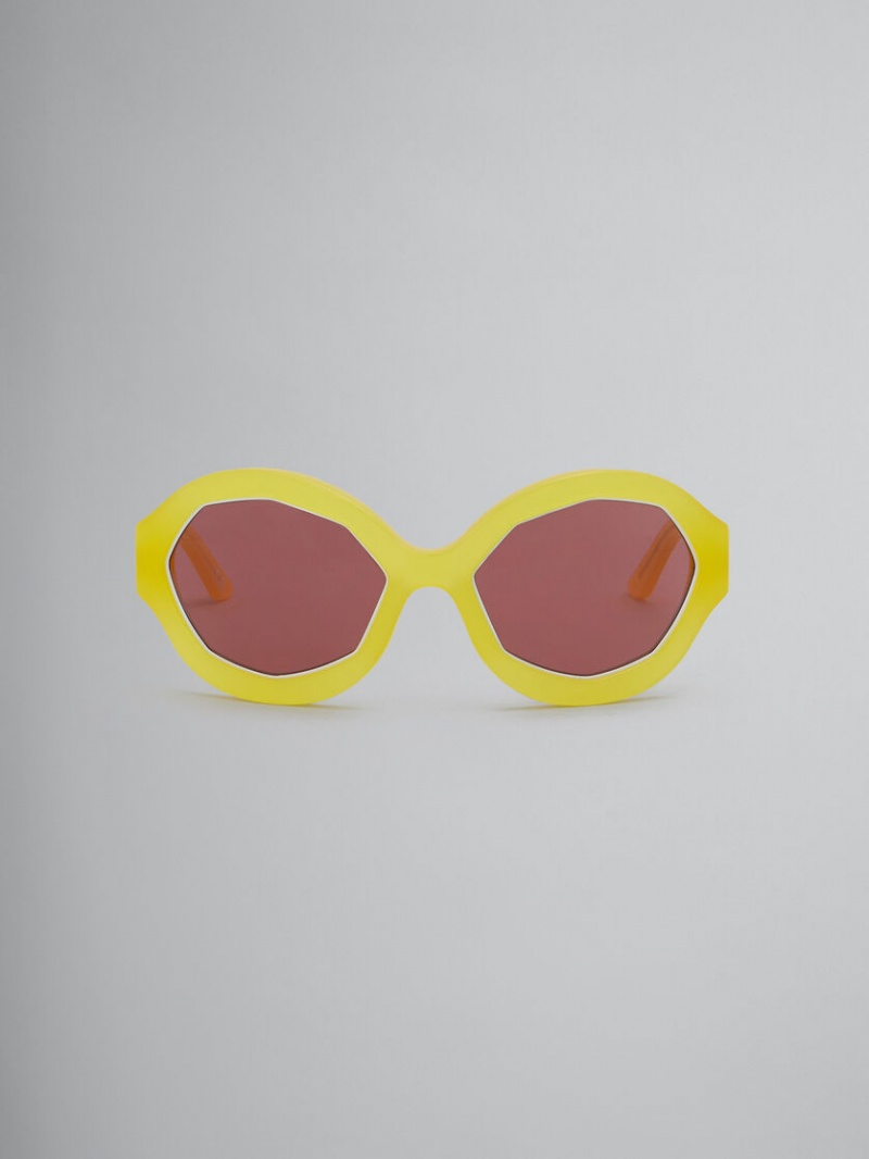 Marni Cumulus Cloud Acetate Gula | ESEVG63481