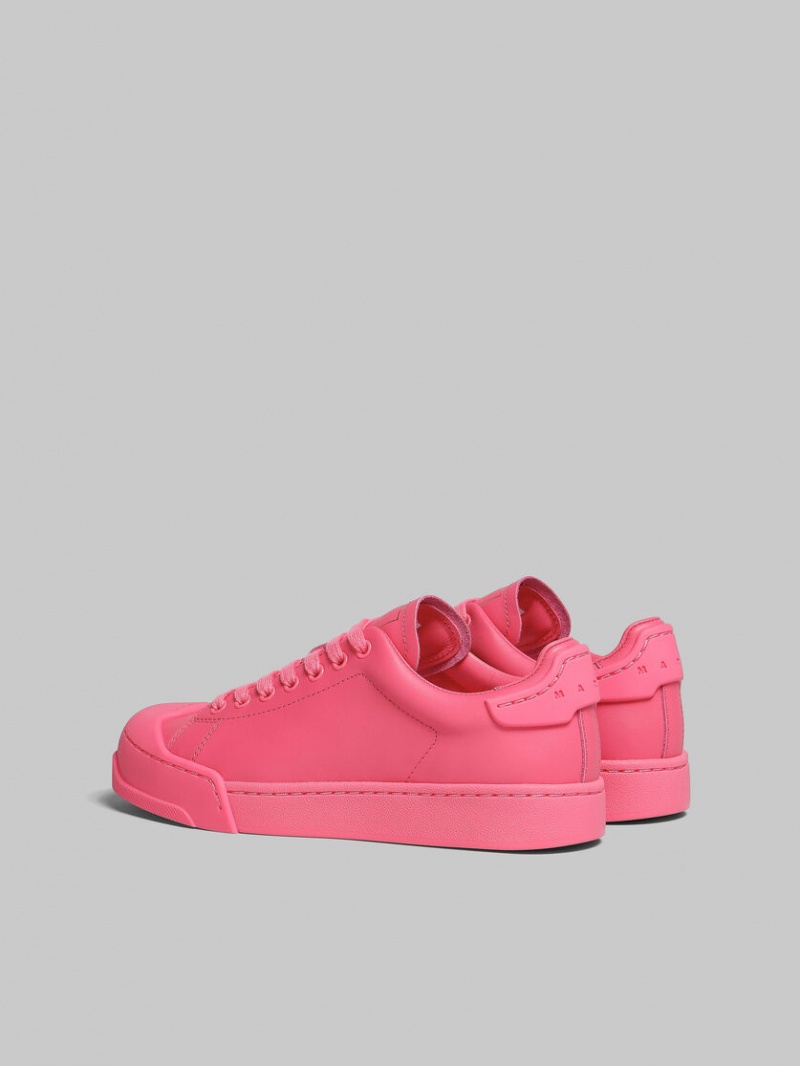 Marni Dada Bumper Sneaker Läder Fuchsia | FSEHY58309