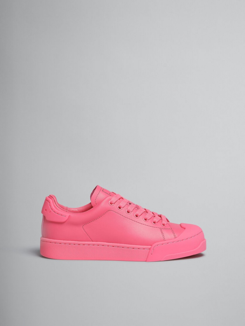 Marni Dada Bumper Sneaker Läder Fuchsia | FSEHY58309