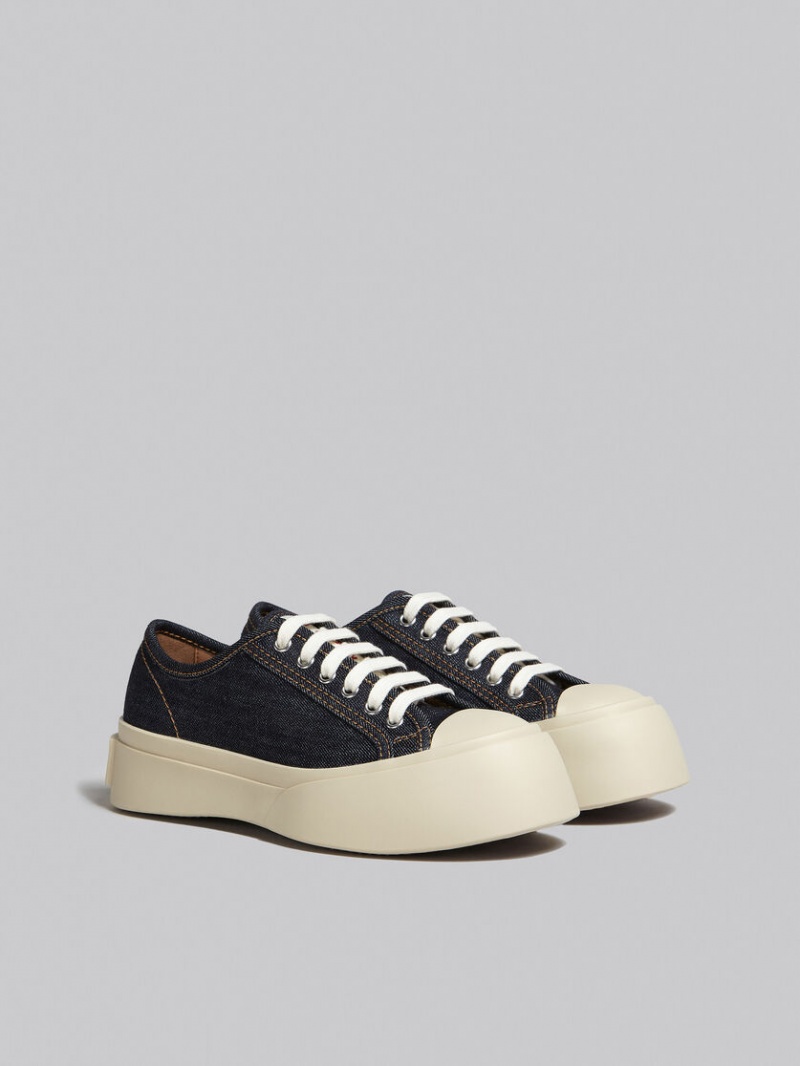 Marni Denim Pablo Spets-up Sneaker Blå | XSEGW60691