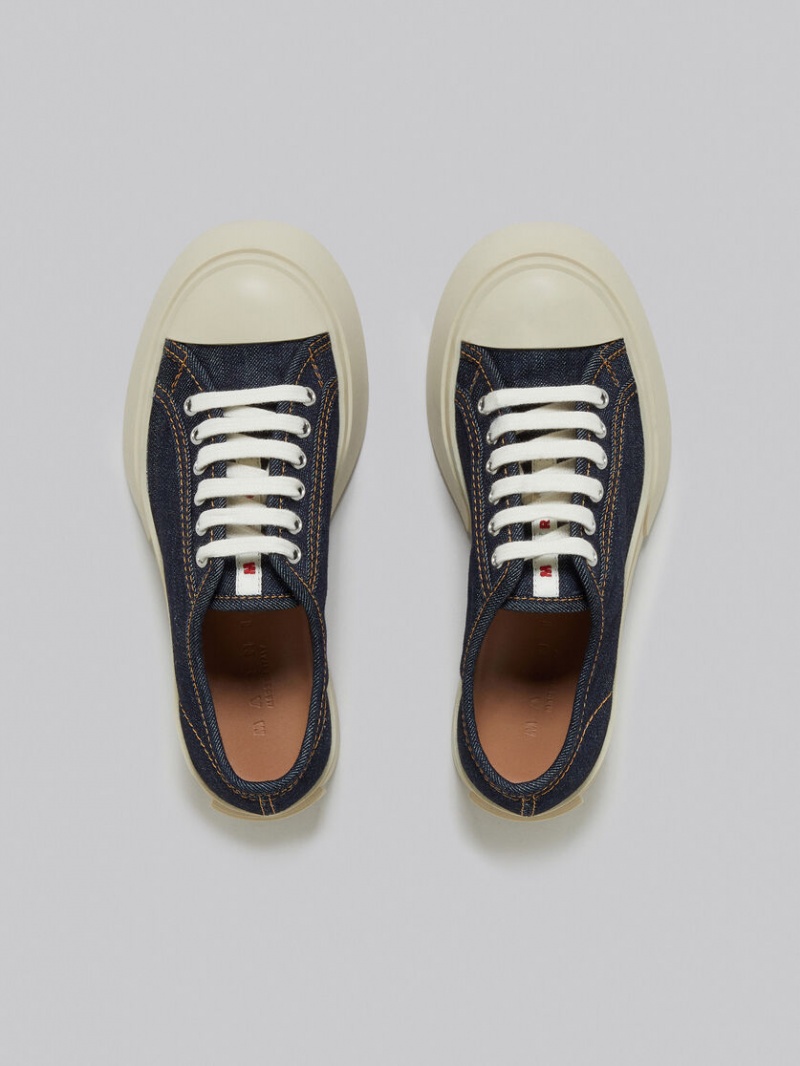 Marni Denim Pablo Spets-up Sneaker Blå | XSEGW60691