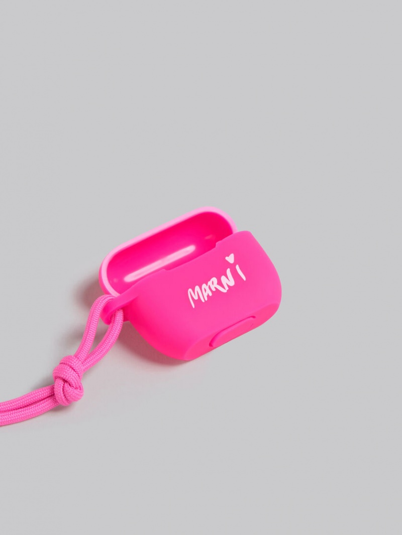 Marni Gummy Airpods Case Fuchsia | SSEVO73672