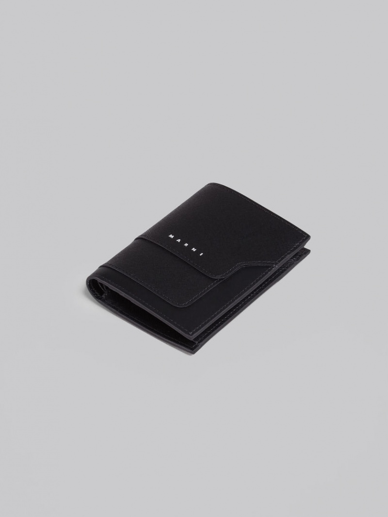 Marni Läder Bi-fold Wallet Svarta | LSETR40354