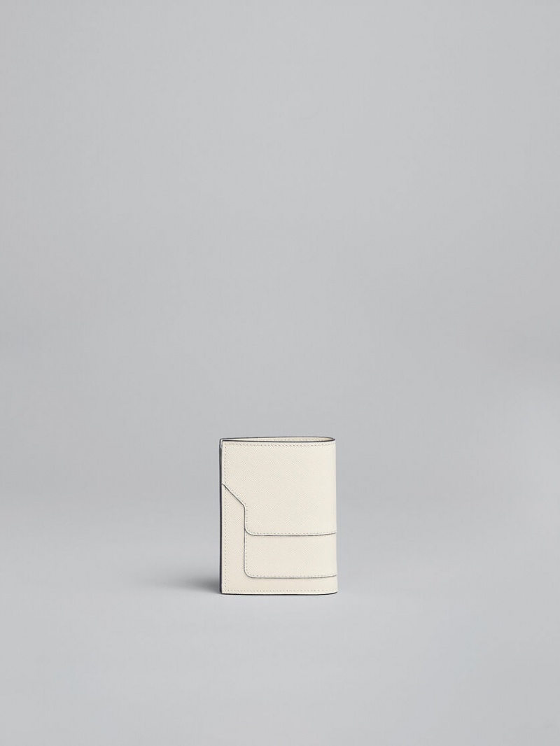 Marni Läder Bi-fold Wallet Vita | SEEAH57970