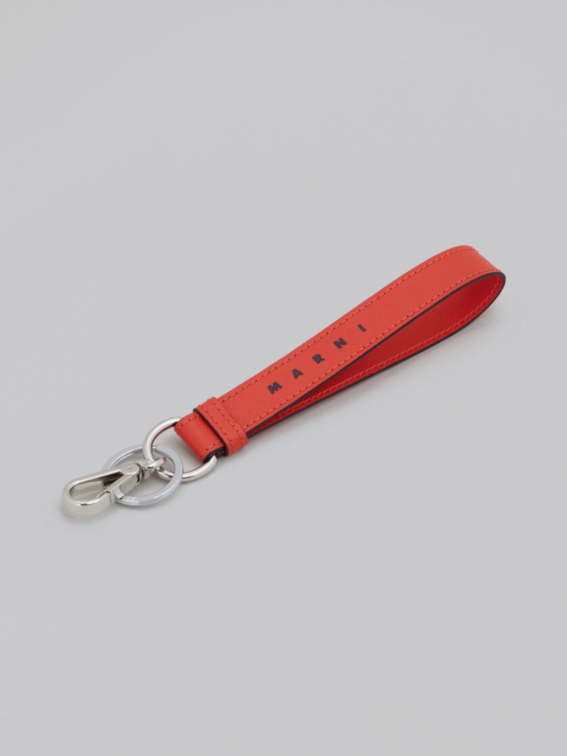 Marni Läder Keyring Orange | MSEHR19427