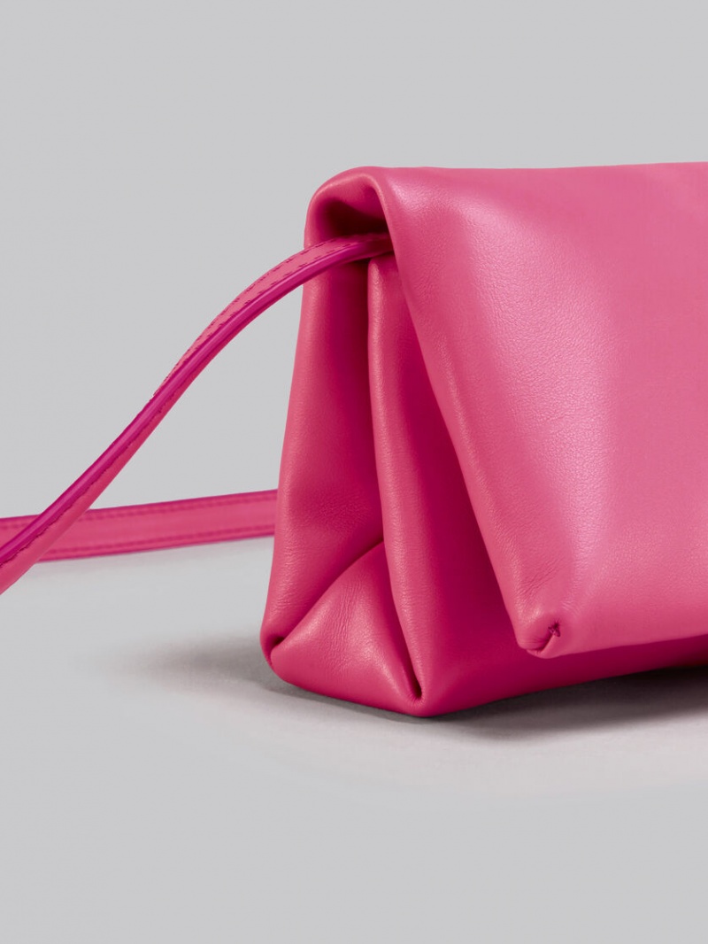 Marni Läder Mini Pouch Rosa | MSEFT31883