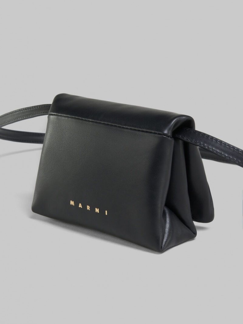 Marni Läder Mini Pouch Svarta | YSEGT72083