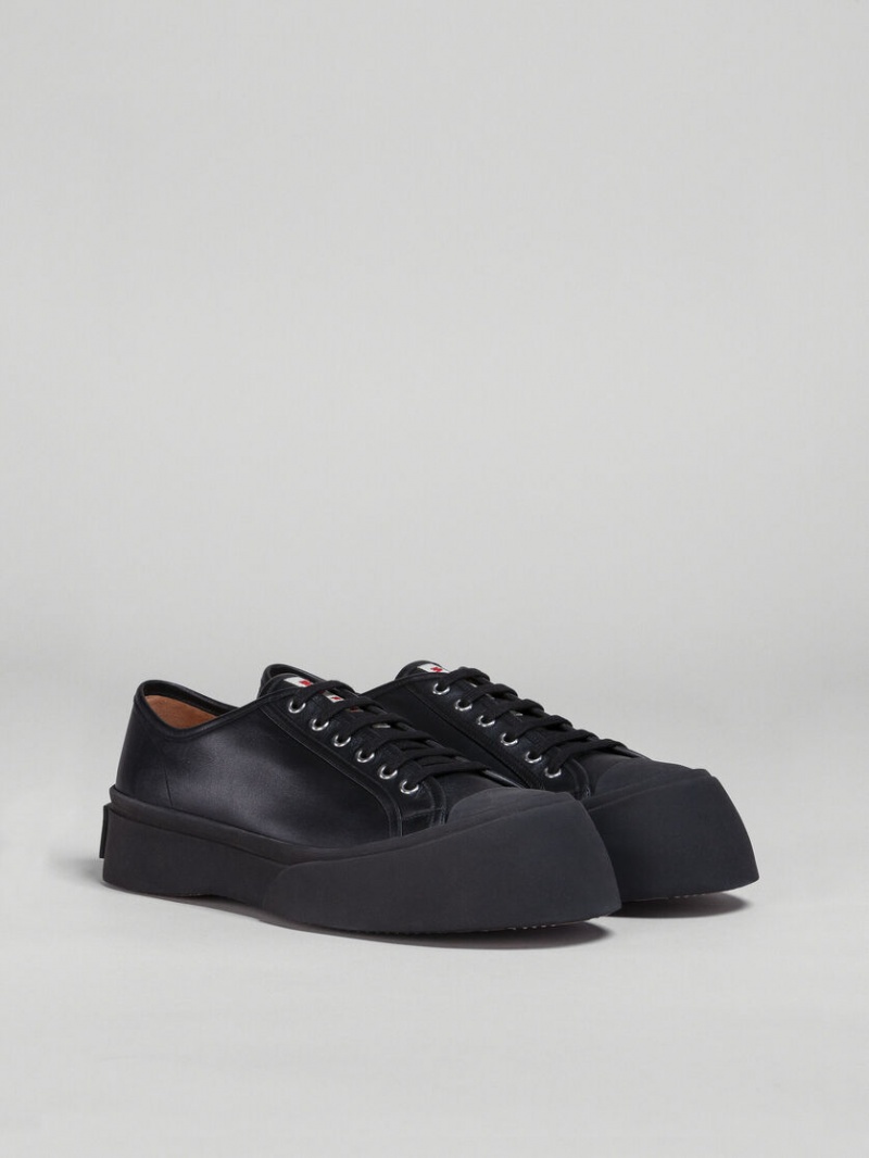 Marni Läder Pablo Sneaker Svarta | QSEWA75946