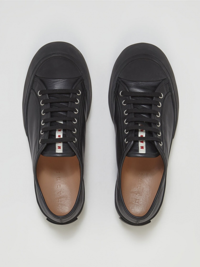 Marni Läder Pablo Sneaker Svarta | QSEWA75946