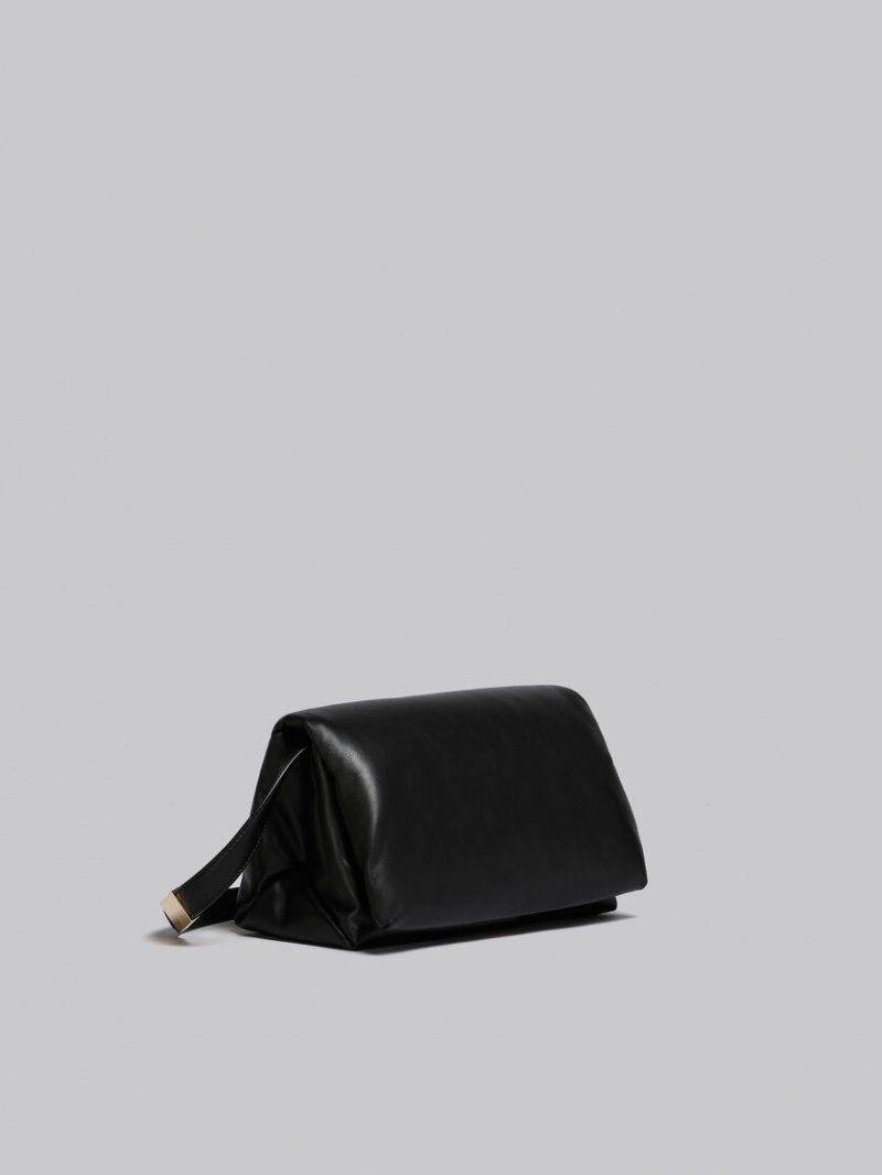 Marni Läder Prisma Shoulder Bag Svarta | BSESD83779