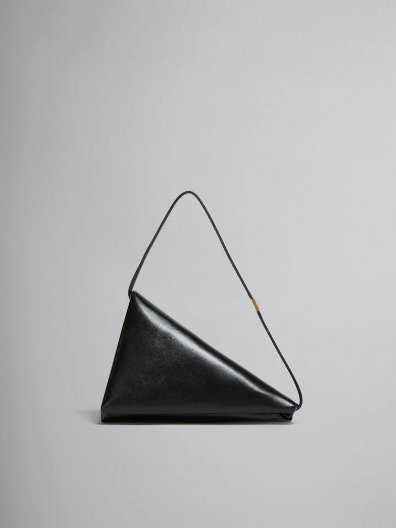 Marni Läder Prisma Triangle Bag Svarta | BSESD52340