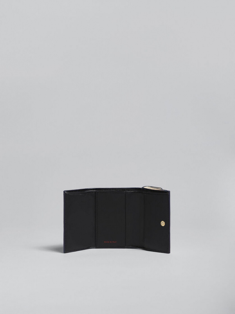 Marni Läder Tri-fold Wallet Vita | TSEWZ98564