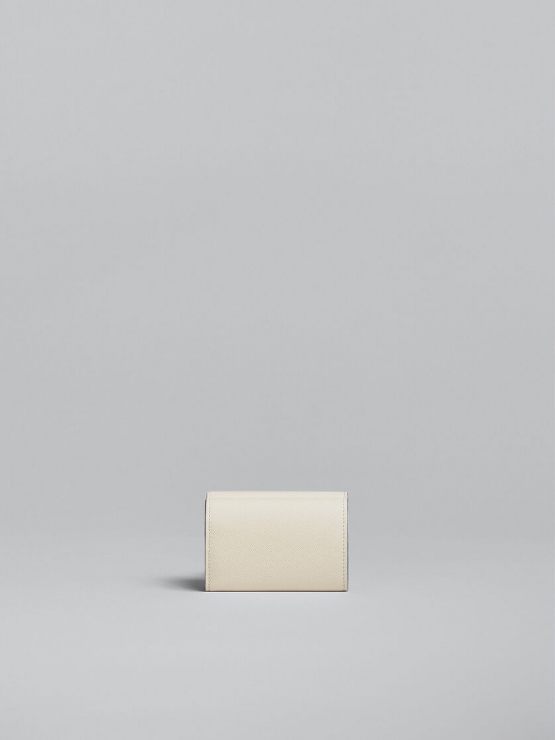 Marni Läder Tri-fold Wallet Vita | TSEWZ98564