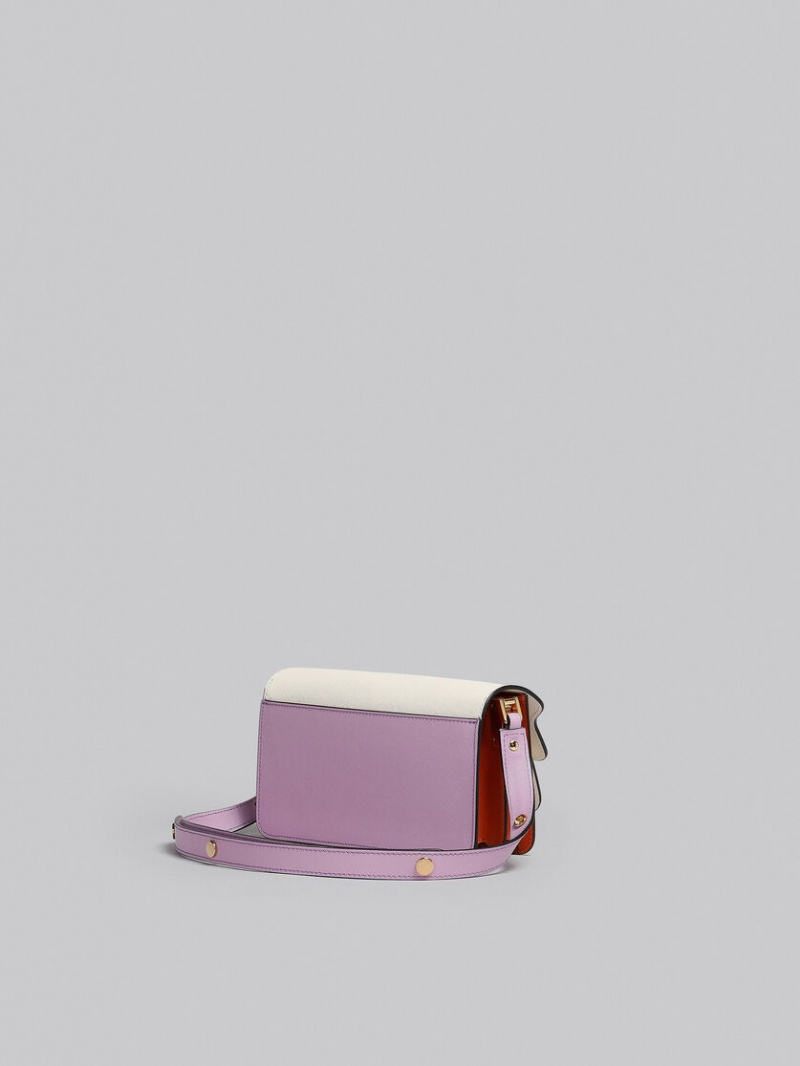 Marni Lilac Saffiano Läder Ew Trunk Bag Lila | SEJZR55699