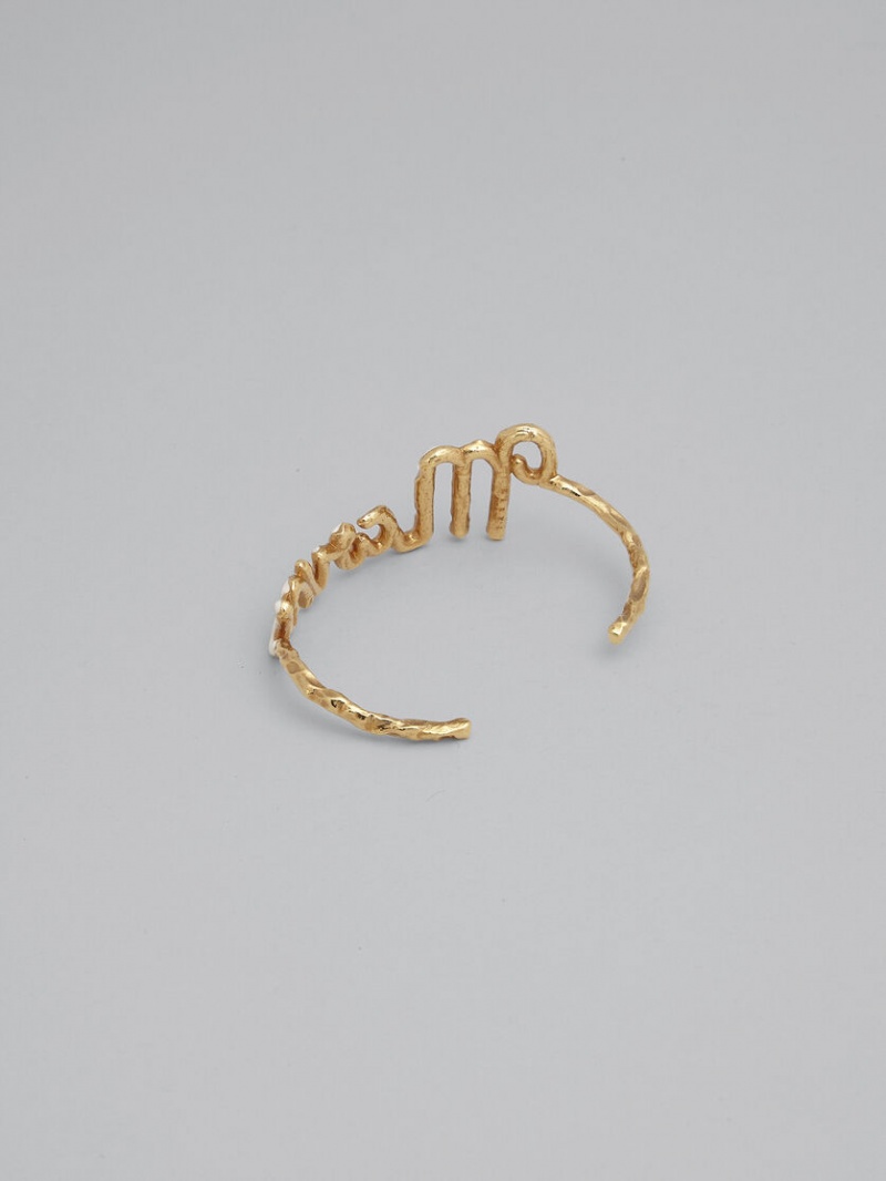 Marni Logo Bracelet Guld | SEJBT28963