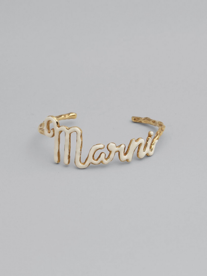 Marni Logo Bracelet Guld | SEJBT28963