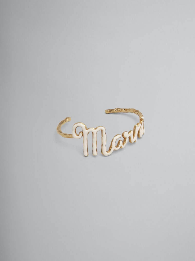 Marni Logo Bracelet Guld | SEJBT28963