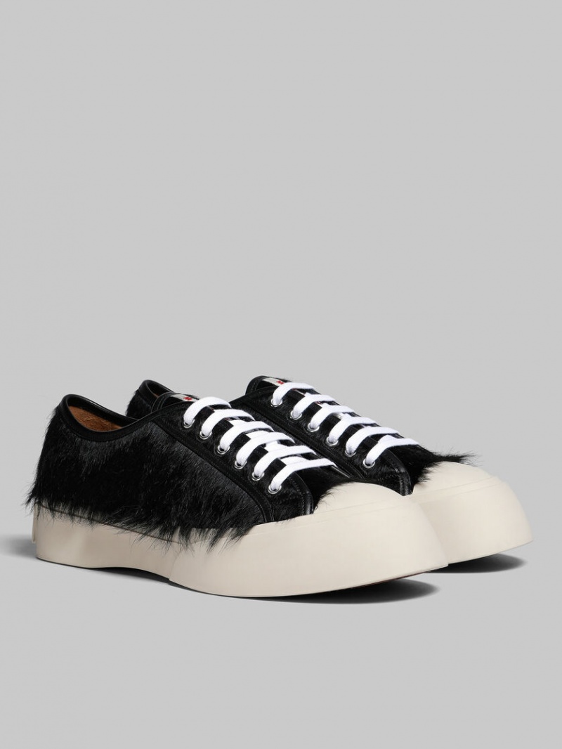 Marni Long-hair Calfskin Pablo Sneaker Svarta | SEJZR34679