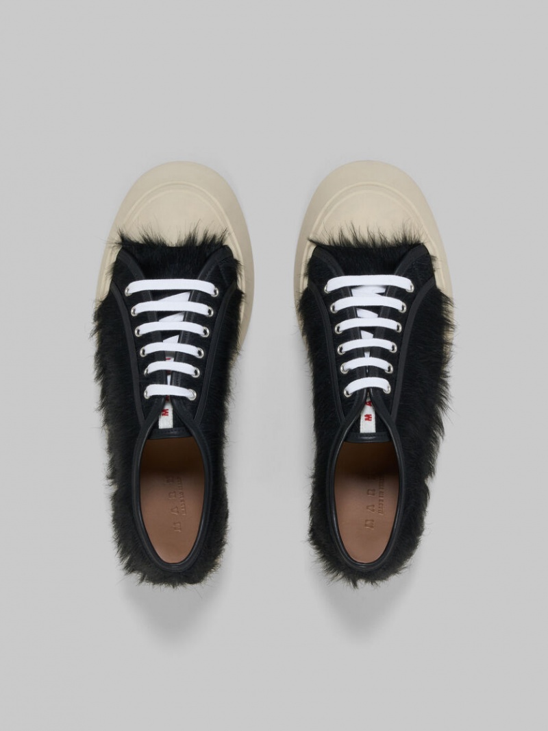 Marni Long-hair Calfskin Pablo Sneaker Svarta | SEJZR34679