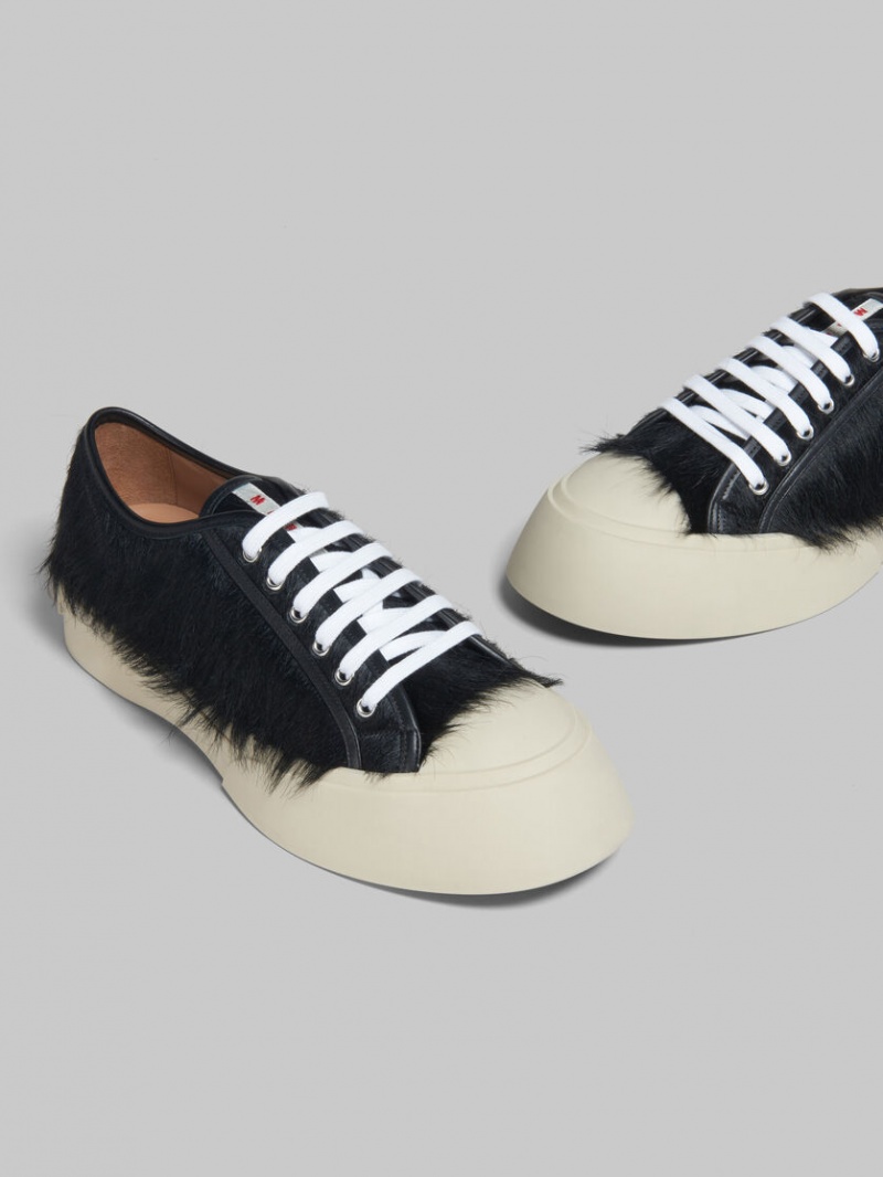 Marni Long-hair Calfskin Pablo Sneaker Svarta | SEJZR34679