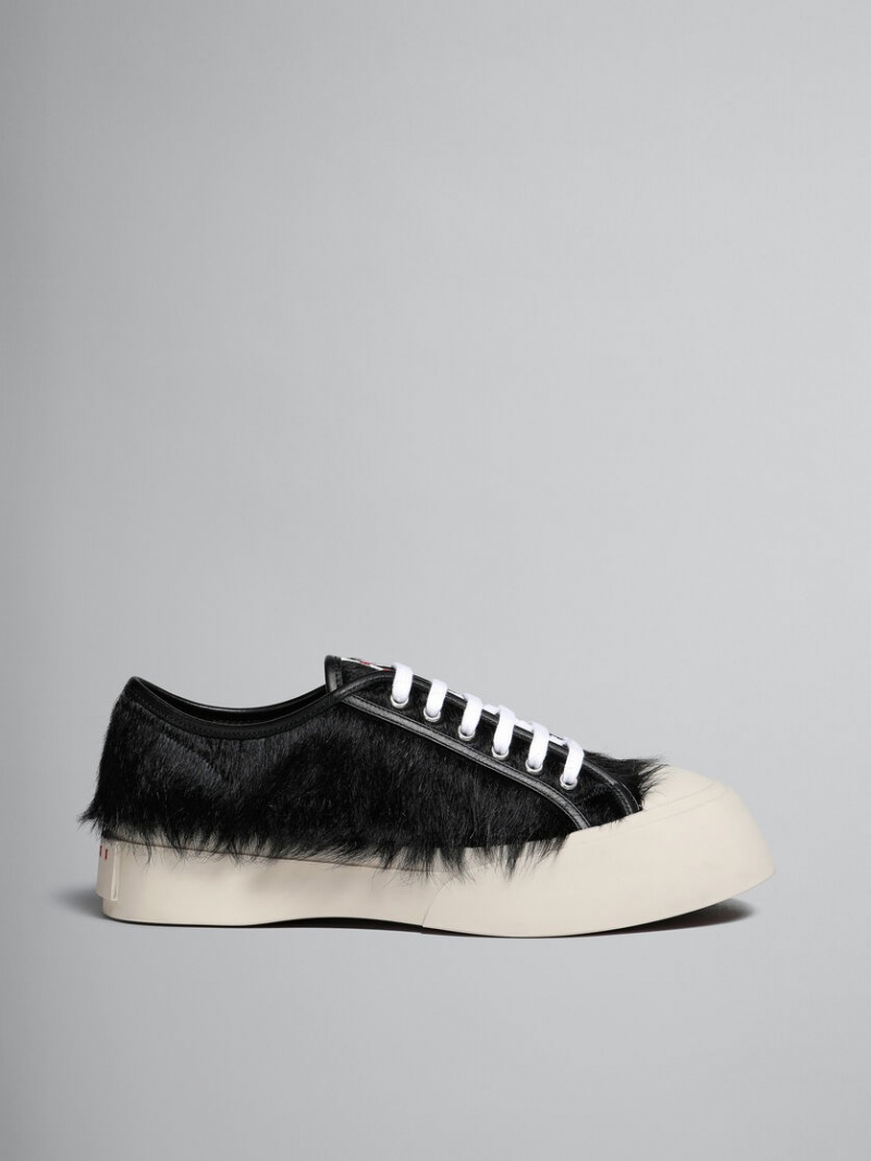 Marni Long-hair Calfskin Pablo Sneaker Svarta | SEJZR34679