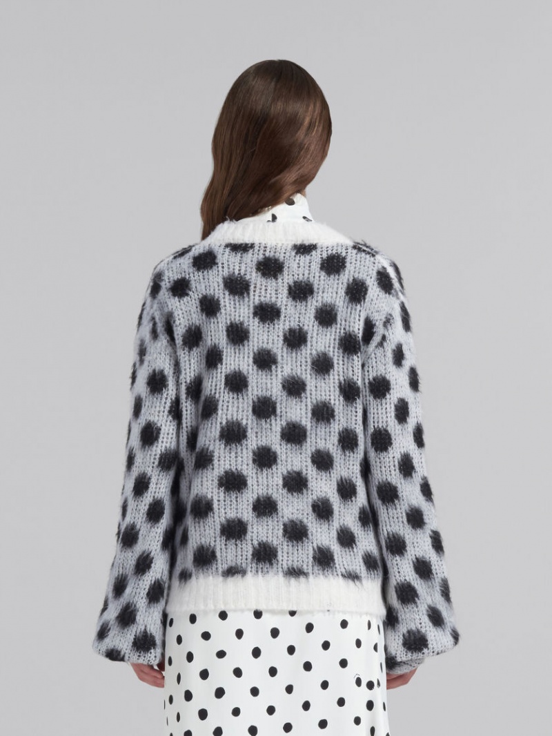 Marni Mohair Jumper With Polka Dots Vita | SEQCS16650