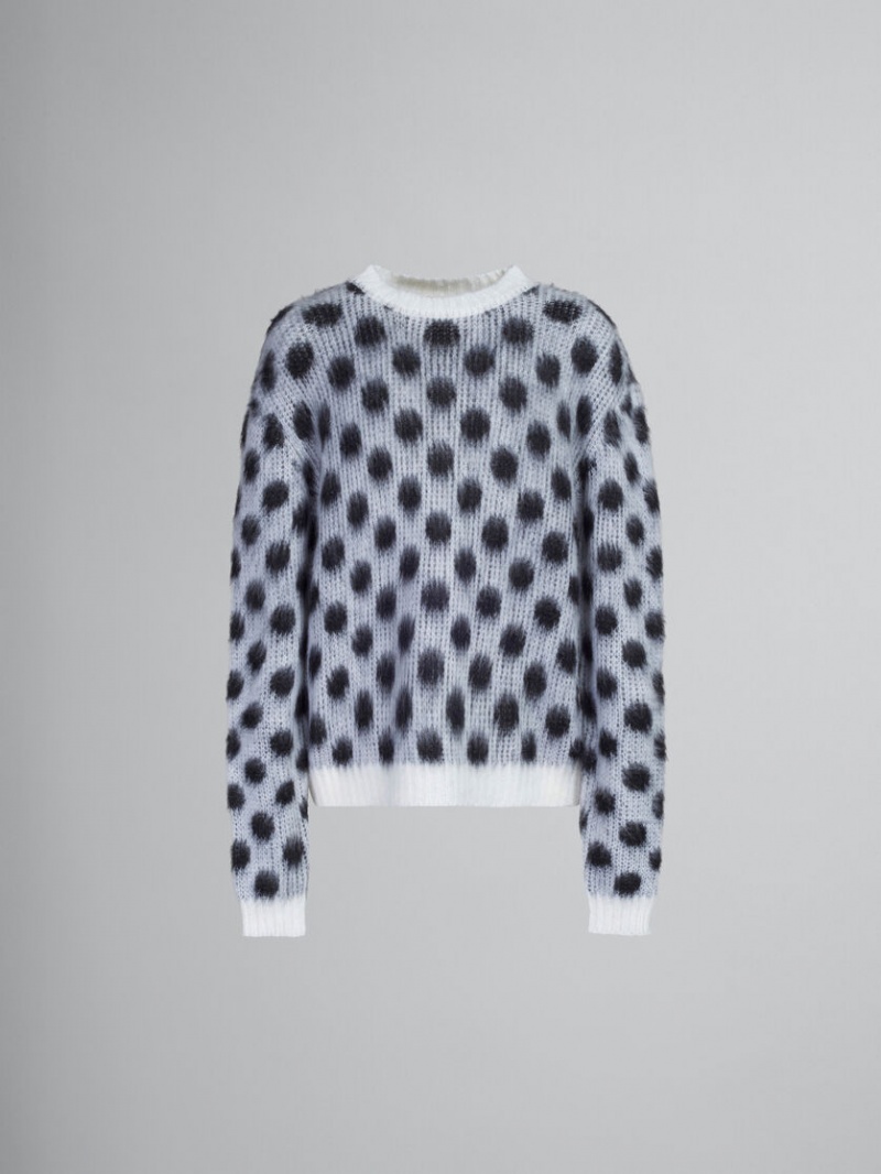 Marni Mohair Jumper With Polka Dots Vita | YSEVQ89999