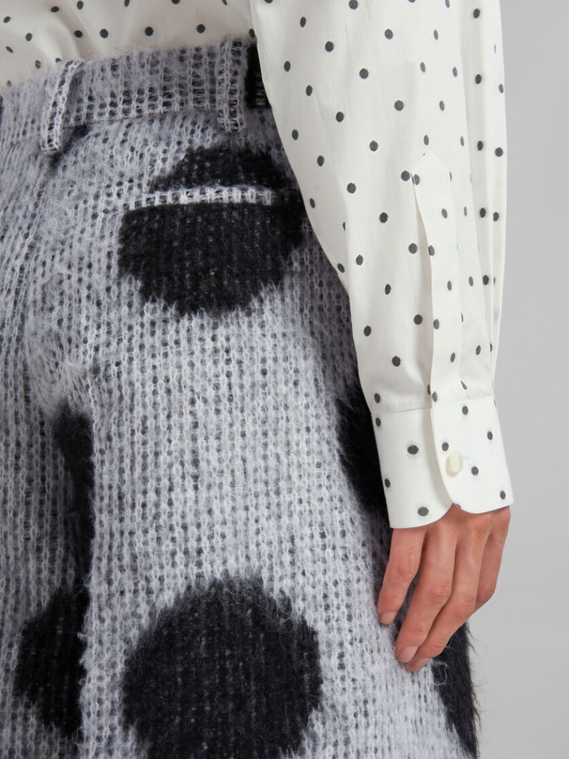 Marni Mohair Trousers With Maxi Polka Dots Vita | SEIIZ27653