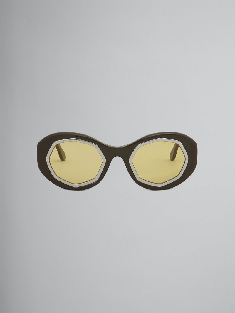 Marni Mount Brumo Acetate Bruna | SEDYB47627