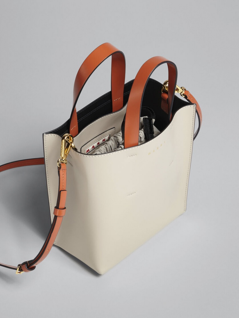 Marni Museo Bag Calfskin With Shoulder Rem Vita Gröna | SEJVR82372