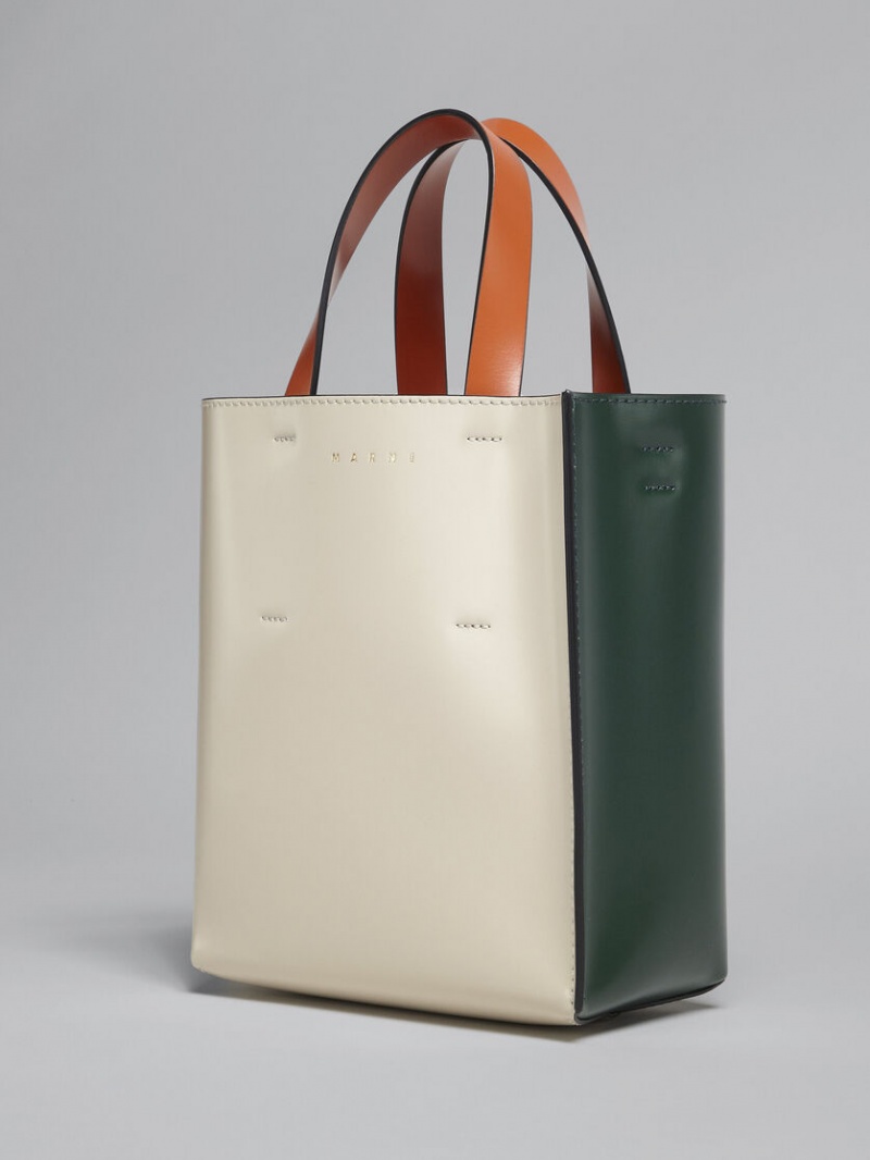 Marni Museo Bag Calfskin With Shoulder Rem Vita Gröna | SEJVR82372