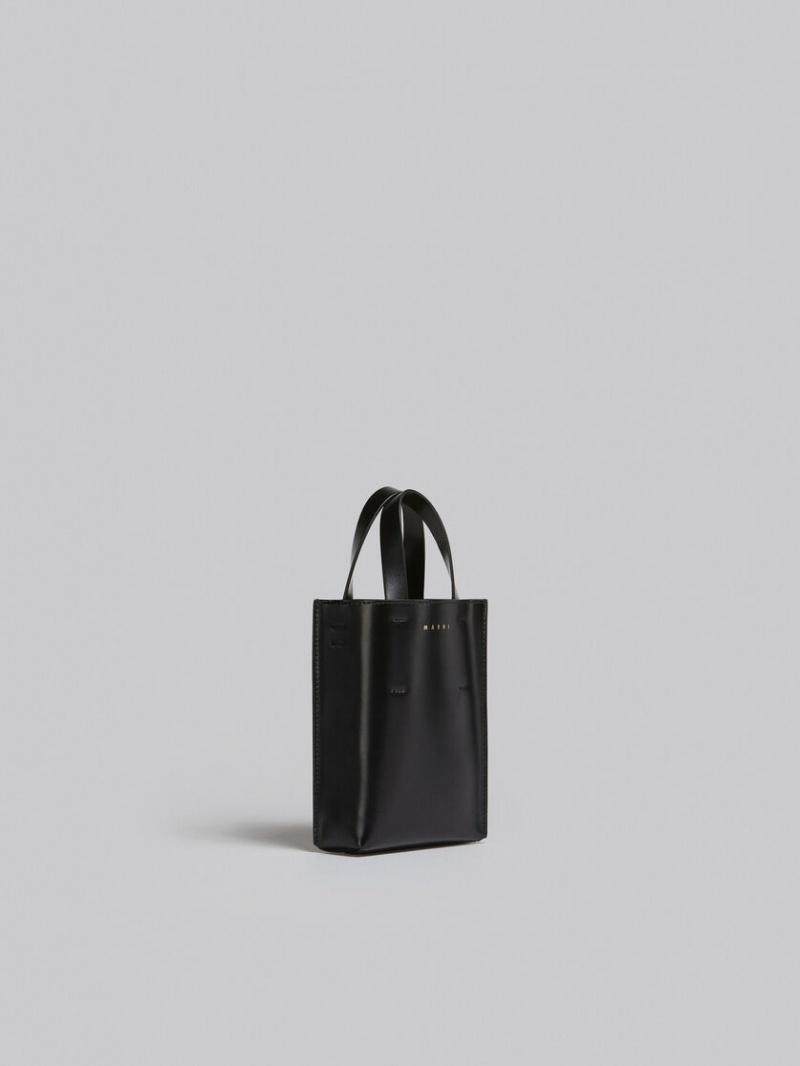 Marni Museo Nano Bag Läder Svarta | ZSENQ97300