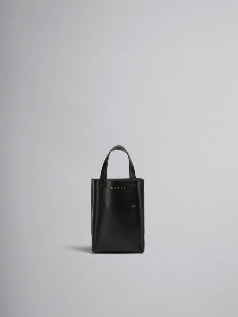 Marni Museo Nano Bag Läder Svarta | ZSENQ97300